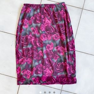 Vintage 1990’s Rose Print Skirt